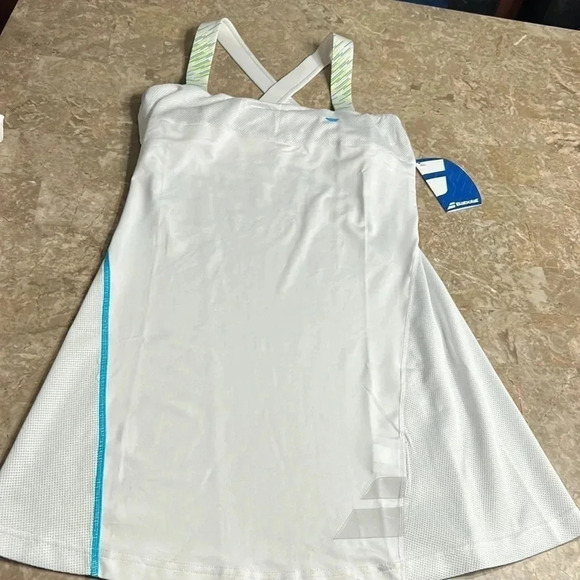 Exercise dress,sport dress,tennis dress,activewear white,NWT , vtg tag - Picture 12 of 14